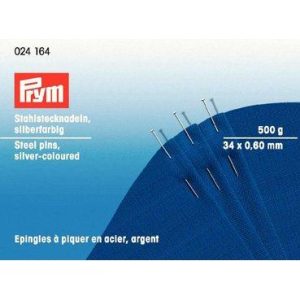 024164 - Straight Pins 6 EF 0.60 x 30 mm silver colour, 500 grams