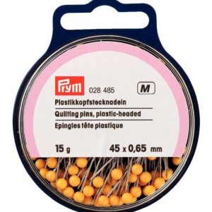 028485 - Plastic-headed straight pins V2A 0.65 x 45 mm gold col