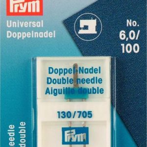 154918 - Double Sewing Machine Needles Sys. 130/705 universal 100/6.0
