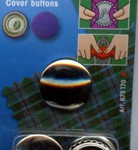 323153 - Cover Buttons without tool brass 23 mm silver col