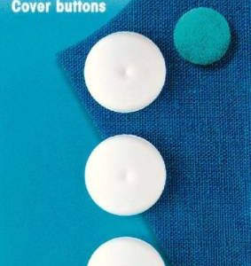 323236 - Cover Buttons plastic 19 mm white