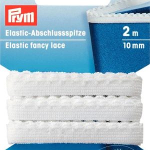 995100 - Elastic-Fancy Lace 10 mm white