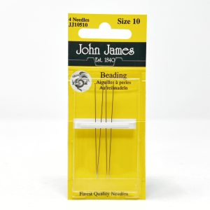JJ10510E John James size 10, beading needles. 10 cards
