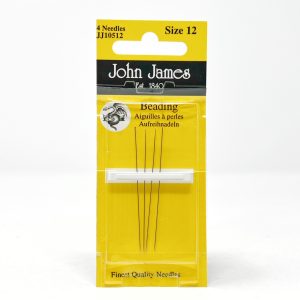 JJ10512E John James size 12, beading needles. 10 cards