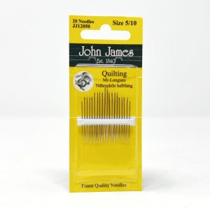 JJ12050E John James size 5/10 quilting needles. 10 cards
