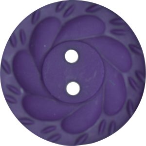 Purple Scalloped Design Button in 3 Sizes - B106