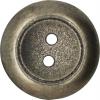 Black Vintage Metallic Finish Button in 2 Sizes - B1067