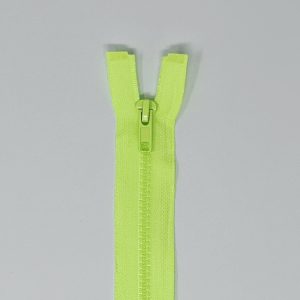Chunky Open End Zips 872 Neon Yellow in 10 Sizes, 5 Zips Per Pack - CKZIP