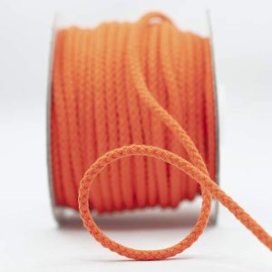 4mm Braided Cord in Bright Orange - DC4