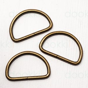 dr32-ab-32mm metal d-rings-antique brass