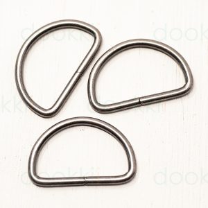 dr32-as-32mm metal d-rings-antique silver