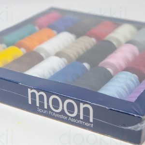 Dark Colours Assorted Pack of Moon Thread, 1000yds, Box of 24