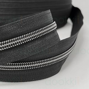 Black/Gunmetal Deluxe No.5 Zip (6mm) in 2 Lengths
